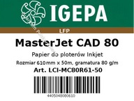 Rolový papier pre CAD ploter 80g/m 610x50 IGEPA