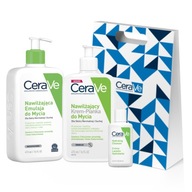 CeraVe sada hydratačného čistiaceho krému a peny 473 ml + emulzia 473 ml