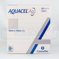 Aquacel Ag 15 * 15cm obväz so striebrom 1 ks