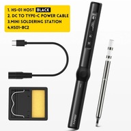 FNIRSI čierna digitálna presná spájkovačka 65W USB-C HS-01 FNIRSI čierna digitálna presná spájkovačka 65W USB-C HS-01