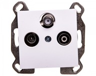 LUMINA2 Priechodná RTV-SAT zásuvka biela WL3120 LUMINA2 Priechodná RTV-SAT zásuvka biela WL3120