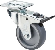 Gumové otočné koleso s aretáciou, 100 mm, 70 kg Gumové otočné koleso s aretáciou, 100 mm, 70 kg