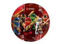 Lego Ninjago papierové taniere 23 cm 8 ks. Lego Ninjago papierové taniere 23 cm 8 ks.