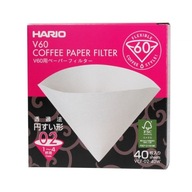 Hario V60-02 kvapkacie papierové filtre 40ks biele