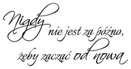 Motivačné nálepky na stenu Nikdy nie je neskoro 50 Motivačné nálepky na stenu Nikdy nie je neskoro 50