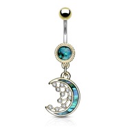 MOON STARS BELLY RING MOON STARS BELLY RING