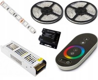 SET 11m RGB 5050 LED PÚH DOTYKOVÝ DIAĽKOVÝ NAPÁJANIE