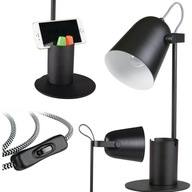 Stolová lampa + organizér nastaviteľná RETRO E27 5W BLACK KANLUX Stolová lampa + organizér nastaviteľná RETRO E27 5W BLACK KANLUX
