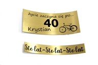 Gravírovaná nálepka, akékoľvek prianie, skvelé ako darček! Gravírovaná nálepka, akékoľvek prianie, skvelé ako darček!