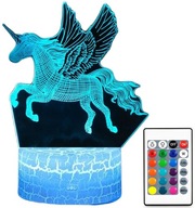 3D LED USB NOČNÁ LAMPA PEGASUS HORSE PONY JEDNOROŽEC LAMPA 16 FARIEB PREMIUM 3D LED USB NOČNÁ LAMPA PEGASUS HORSE PONY JEDNOROŽEC LAMPA 16 FARIEB PREMIUM