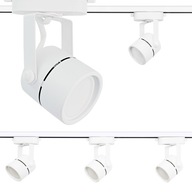 Sada 3x BODOVÝ POHYBNÝ REFLEKTOR BIELY NA GU10 + ZBERNICOVÝ KÁBEL 1m lišta Sada 3x BODOVÝ POHYBNÝ REFLEKTOR BIELY NA GU10 + ZBERNICOVÝ KÁBEL 1m lišta