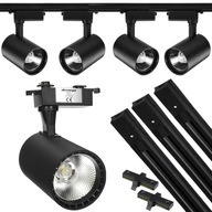 4x TRACK LAMPA DO ŠATNÍKA REFLEKTOROVÉ LED svietidlo DO STUDENEJ SPÁLNE 6500K