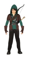 Oblečenie Archer Robin Hood Costume Prom 110-116 cm Oblečenie Archer Robin Hood Costume Prom 110-116 cm