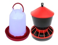 Napájačka a kŕmidlo pre hydinu 6l + 6kg Napájačka a kŕmidlo pre hydinu 6l + 6kg