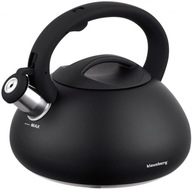Oceľová kanvica s píšťalkou 2,7L Induction ČIERNA Oceľová kanvica s píšťalkou 2,7L Induction ČIERNA