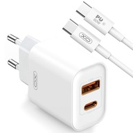 RÝCHLA SIEŤOVÁ NABÍJAČKA USB-C 20W QC PD + USB-C - KÁBEL USB-C 60W 1M RÝCHLA SIEŤOVÁ NABÍJAČKA USB-C 20W QC PD + USB-C - KÁBEL USB-C 60W 1M