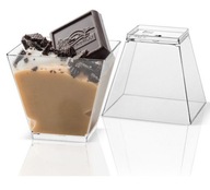 Štvorcové poháre Dezertné chuťovky 200 ml 50 ks Štvorcové poháre Dezertné chuťovky 200 ml 50 ks