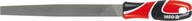 Kovový pilník plochý, polorez 150 mm / YT-6