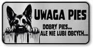 Pozor psov znak - nemecký ovčiak Pozor psov znak - nemecký ovčiak
