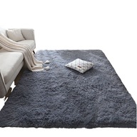 Plyšový kožušinový koberec Shaggy Fluffy do obývačky Soft 120x170 obdĺžnik Plyšový kožušinový koberec Shaggy Fluffy do obývačky Soft 120x170 obdĺžnik