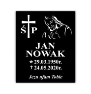 Náhrobná doska 55x35 s páskou na prilepenie Náhrobná doska 55x35 s páskou na prilepenie
