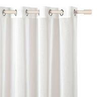Hotové závesy do obývačky, 140x250, biele závesy s priechodkami, Novelia Hotové závesy do obývačky, 140x250, biele závesy s priechodkami, Novelia