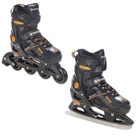 Rolki Łyżwy 2v1 RAVEN Pulse Black / Orange 40-43