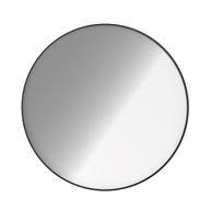 Okrúhle zrkadlo v čiernom ráme OTYLIA 100-110-130