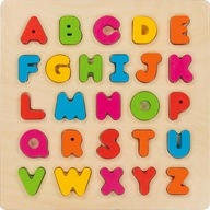 Drevené písmená vzdelávacie puzzle drevené písmená