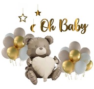 BALOONS banner OH BABY sada dekorácií pre BABY SHOWER BALOONS banner OH BABY sada dekorácií pre BABY SHOWER