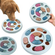 Miska pre psa spomaľujúca jedenie, modrá puzzle hračka Miska pre psa spomaľujúca jedenie, modrá puzzle hračka