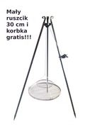 Kovaný záhradný ohniskový gril 70cm + statív CRANK