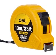 Zvinovací meter Deli Tools EDL9010Y, 10m/25mm (žltý)