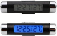 Teplomer do auta CLOCK LCD digitálny modrý Teplomer do auta CLOCK LCD digitálny modrý