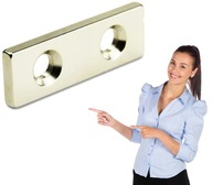 NEODYMOVÉ MAGNETY 40x15x5 mm na skrutku NEODYMOVÉ MAGNETY 40x15x5 mm na skrutku