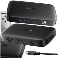 UGREEN SWITCH SPLITTER 3x HDMI 4K 30Hz SPLITTER PREPÍNAČ PLUG & PLAY UGREEN SWITCH SPLITTER 3x HDMI 4K 30Hz SPLITTER PREPÍNAČ PLUG & PLAY