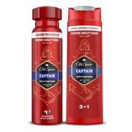 Set Old Spice Captain deodorant v spreji 150ml 48h + Gél 3v1 400ml Set Old Spice Captain deodorant v spreji 150ml 48h + Gél 3v1 400ml