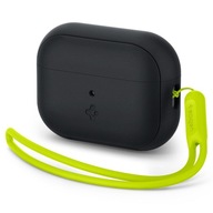 Spigen Silicone Fit Strap – puzdro pre Apple AirPods Pro 1/2 (čierne/zelené