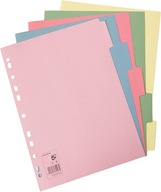 Rozdeľovače A4 farieb na dokumenty