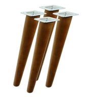 Drevené nožičky 35 cm buk orech šikmý set Drevené nožičky 35 cm buk orech šikmý set