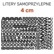 Samolepiace písmená 255 znakov - 4cm