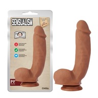 SKUTOČNÝ DILDO PENIS SO SEMENNÍKMI A PRÍSAVKOU