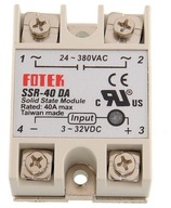 SSR-40DA 40A AC-DC polovodičové relé SSR-40DA 40A AC-DC polovodičové relé