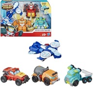 TRANSFORMERS ZÁCHRANNÉ BOTY 2V1 SET 4 ROBOT AUTÁ