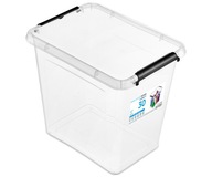 Priehľadná plastová nádoba s krytom 30L Box Organizer