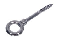 Nerezová skrutka s okom, závit do dreva, 10x100 mm Nerezová skrutka s okom, závit do dreva, 10x100 mm