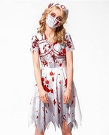 Kostým pre zombie sestričku Oblečenie Šaty Veľkosť M Kostým pre zombie sestričku Oblečenie Šaty Veľkosť M