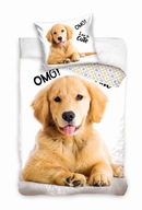 Bavlnené obliečky 160x200 Zlatý retriever Pes Bavlnené obliečky 160x200 Zlatý retriever Pes