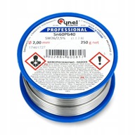 Cín CYNEL s spájkovacím tavidlom 250g 2mm Cín CYNEL s spájkovacím tavidlom 250g 2mm