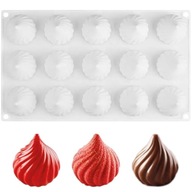 Formujte silikónovú formu na pečenie Meringues, Beziki Formujte silikónovú formu na pečenie Meringues, Beziki